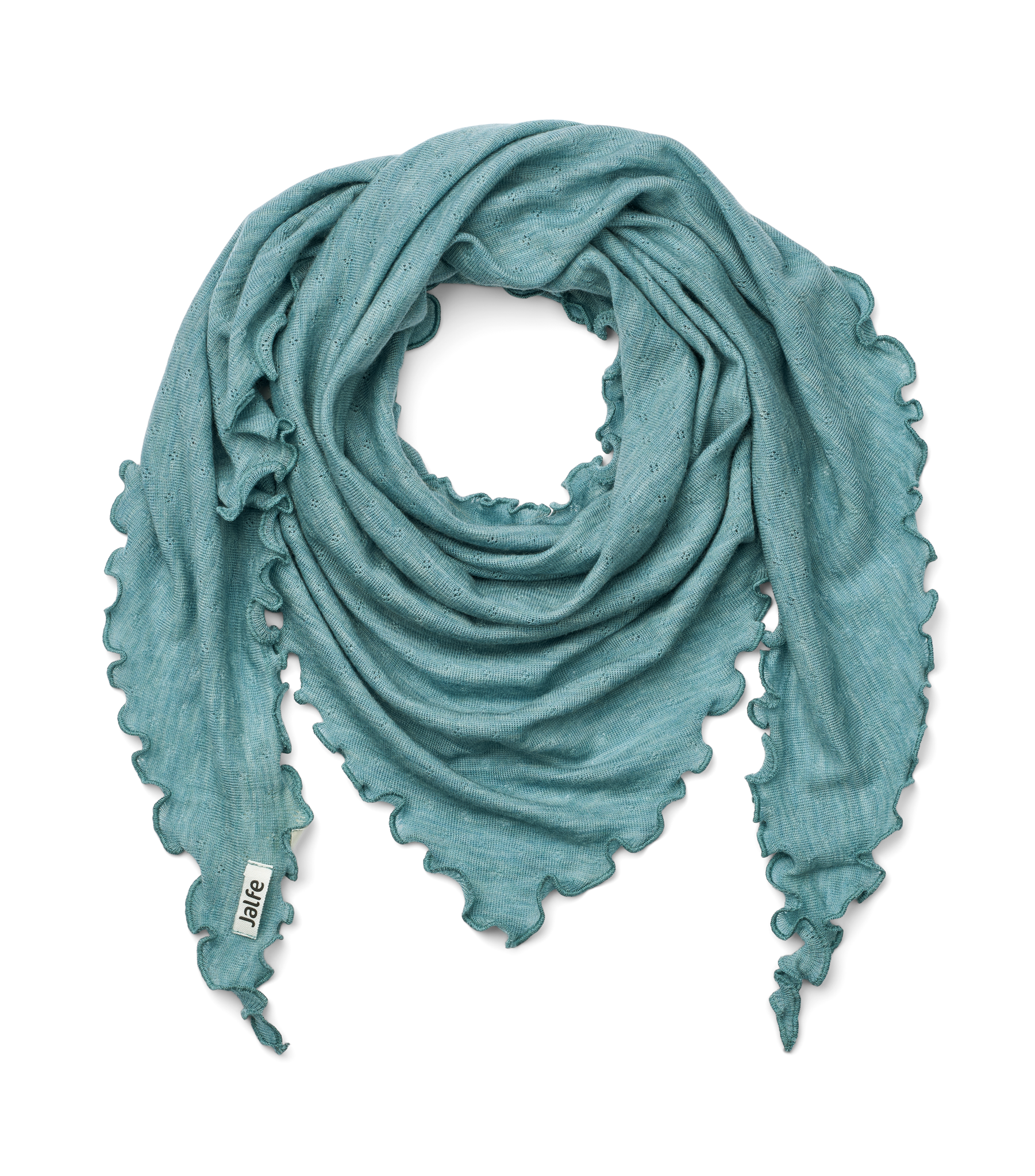 Scarf eyelet merino